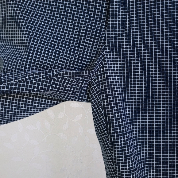 Banana Republic Sloan Fit Windowpane Check Career Trouser Pants Black 6 Petite - Picture 8 of 16